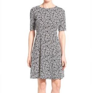 Ivanka Trump A-Line Fit & Flare Patterned Dress